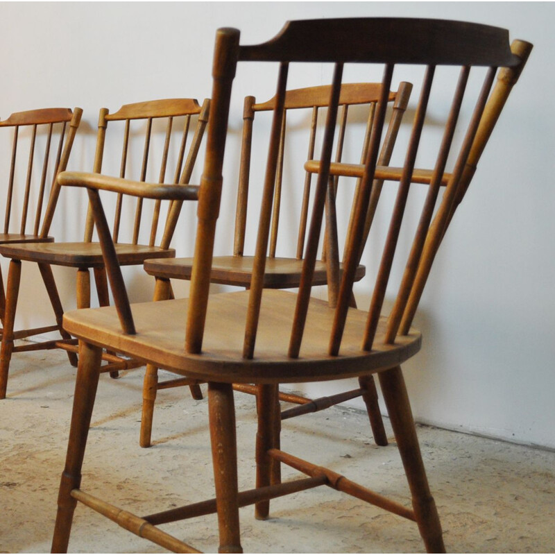 Set of 8 Børge Mogensen dining chairs for FDB Møbler 1940