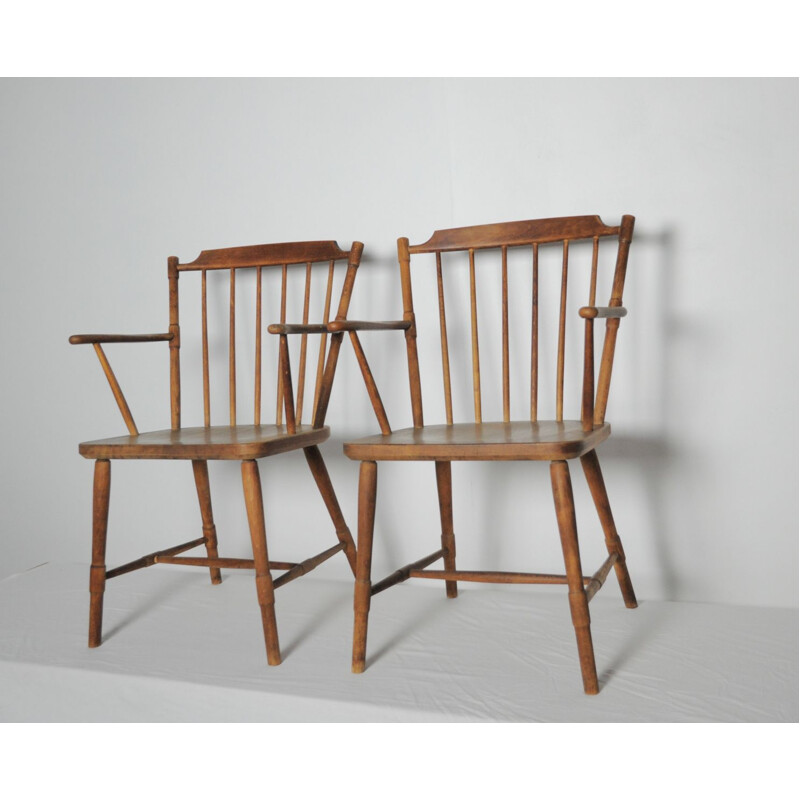 Set of 8 Børge Mogensen dining chairs for FDB Møbler 1940