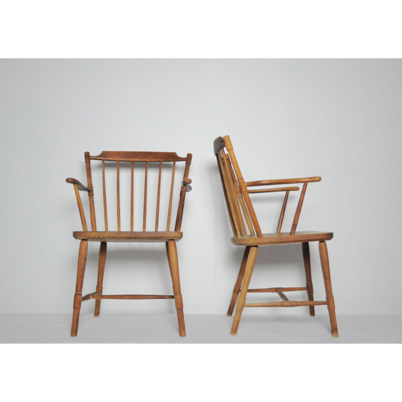 Set of 8 Børge Mogensen dining chairs for FDB Møbler 1940