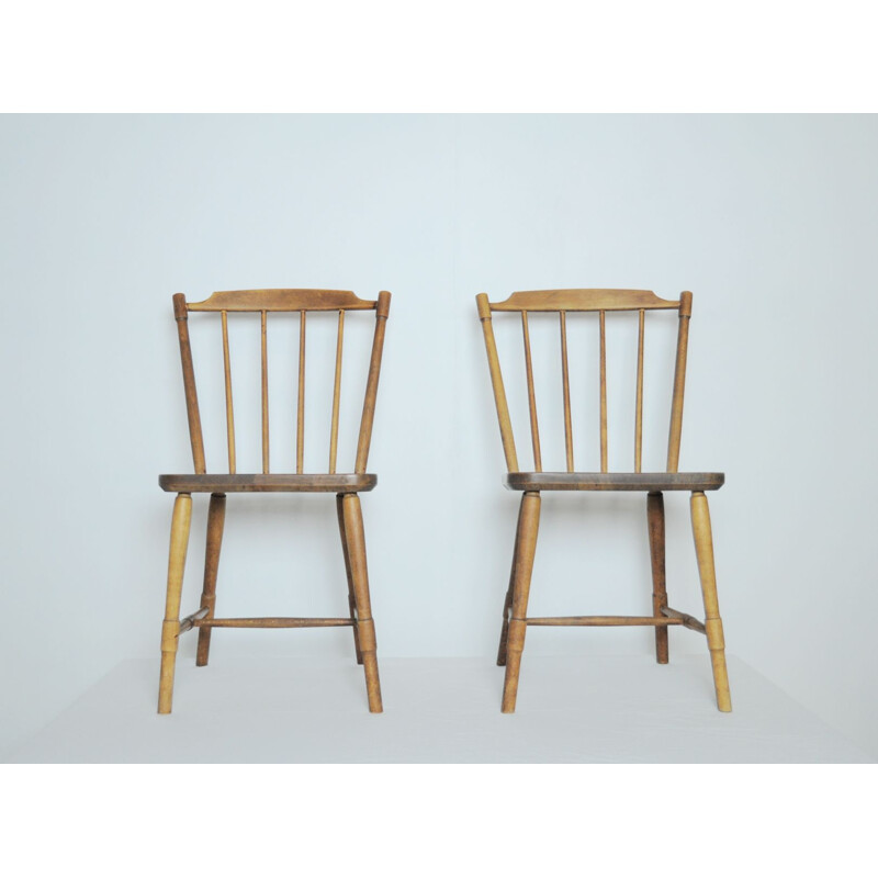 Set of 8 Børge Mogensen dining chairs for FDB Møbler 1940