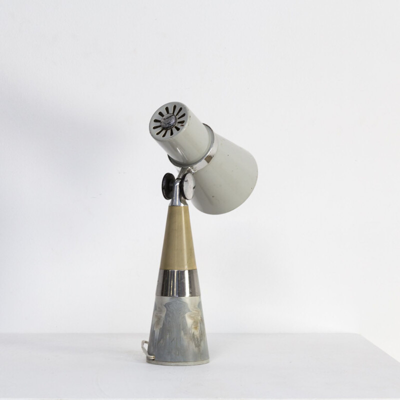 Vintage Leiha lamp in metal 1950