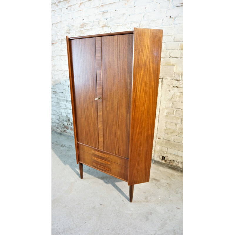 Danish teak corner cabinet