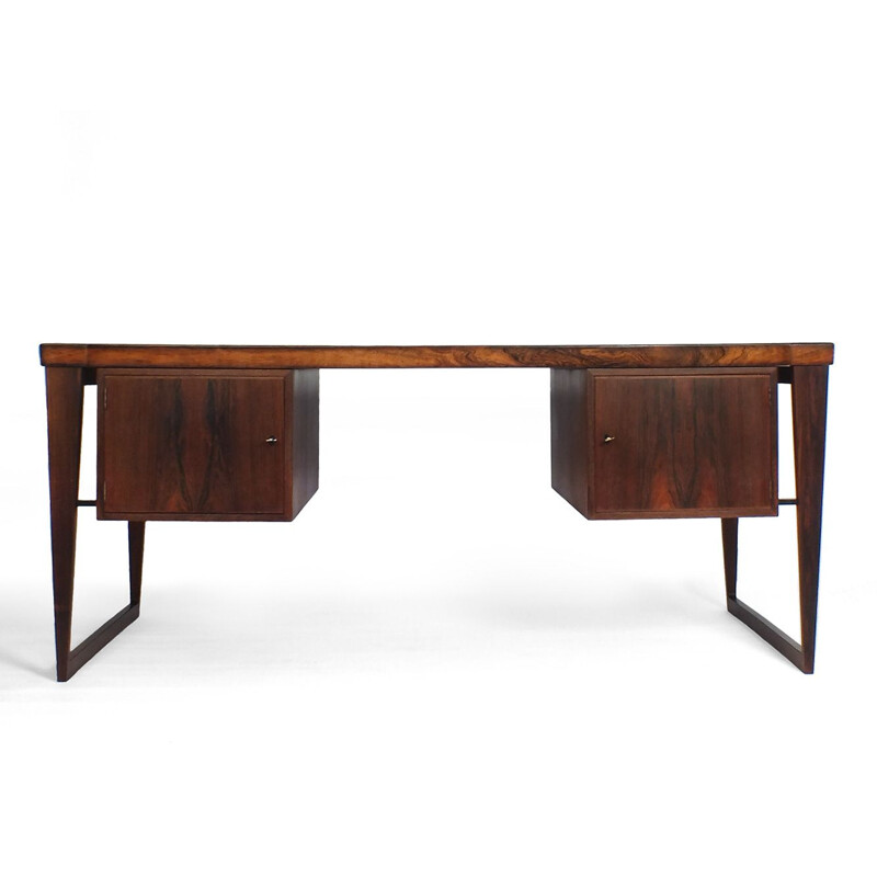 Vintage rosewood desk by Kai Kristiansen for Feldballes Møbelfabrik