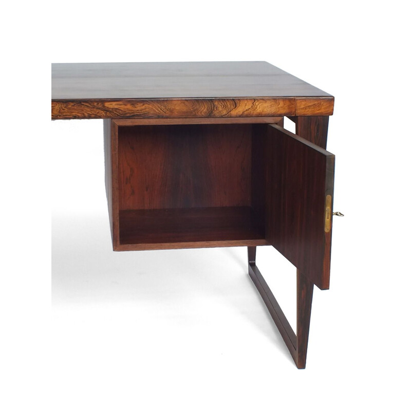 Vintage rosewood desk by Kai Kristiansen for Feldballes Møbelfabrik