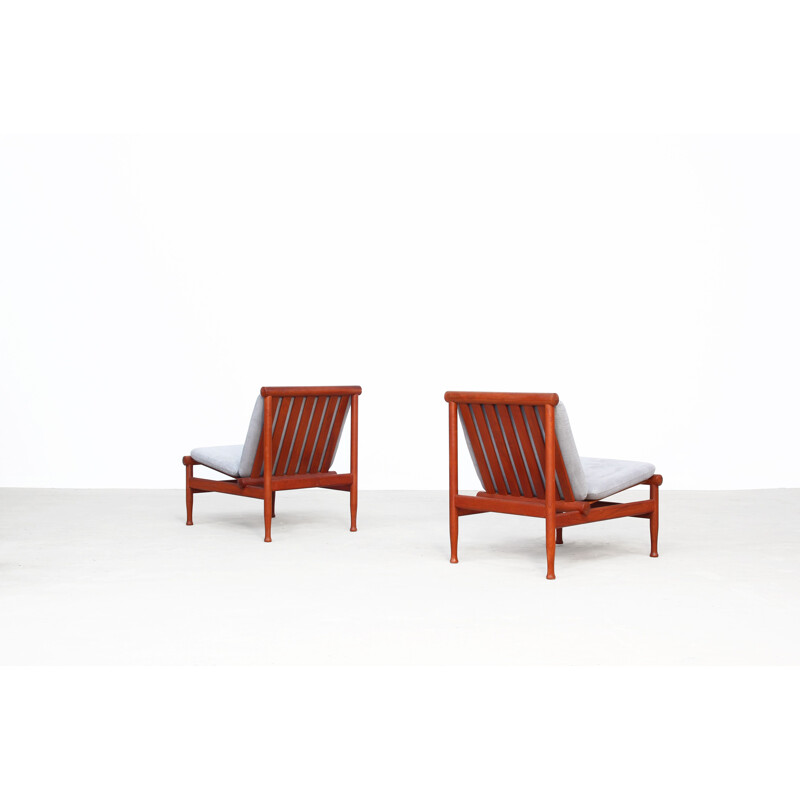 Vintage set of lounge chairs by Kai Lyngfeldt Larsen by Søborg møbler