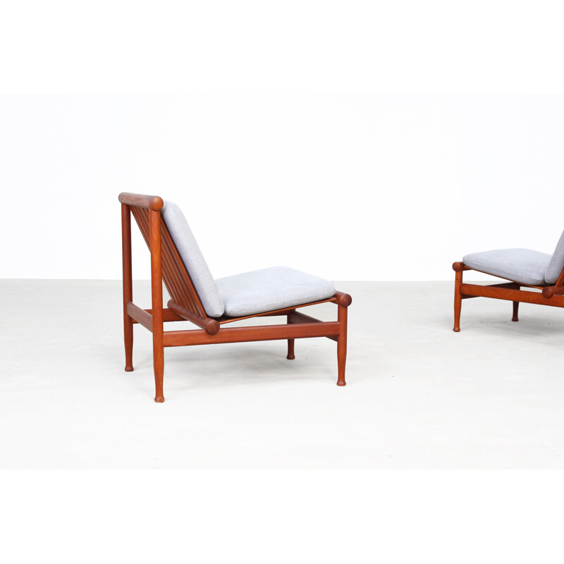 Vintage set of lounge chairs by Kai Lyngfeldt Larsen by Søborg møbler