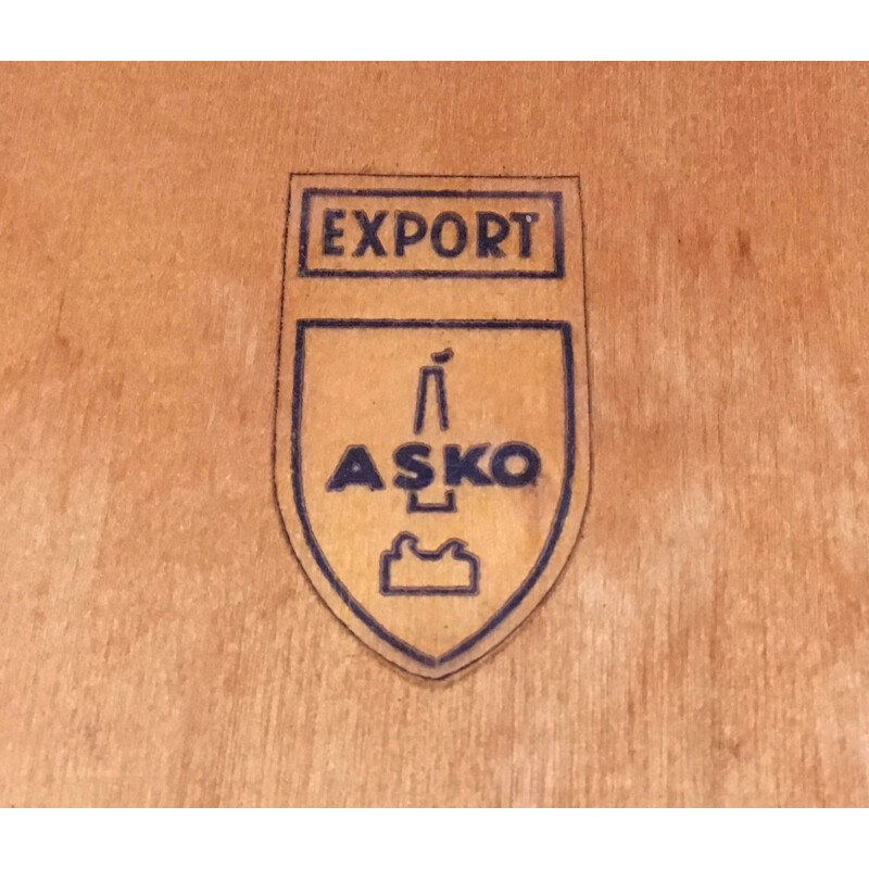 Suite de 4 chaises vintage design Asko Finland