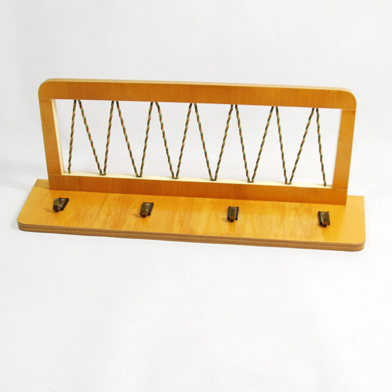 Vintage Wall hanger by VEB Hellerau Medigen Germany 1950s.