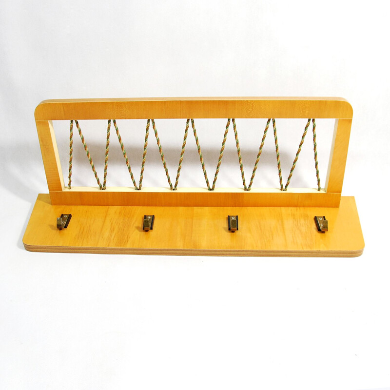 Vintage Wall hanger by VEB Hellerau Medigen Germany 1950s.