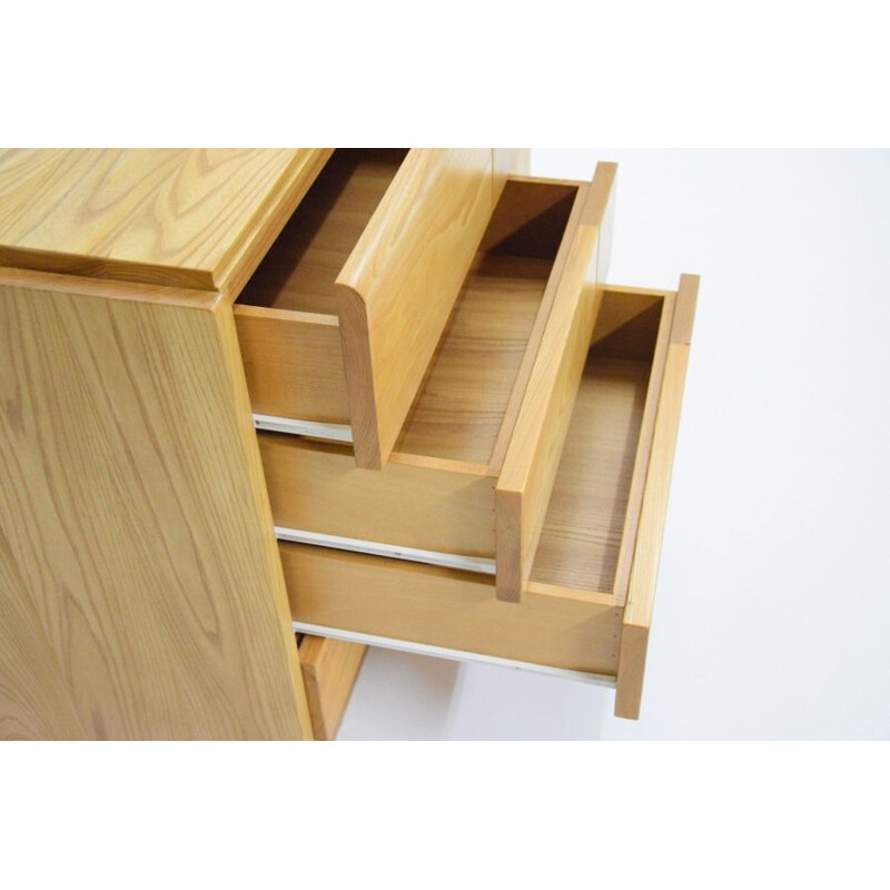 Vintage solid Elm sideboard, 1980