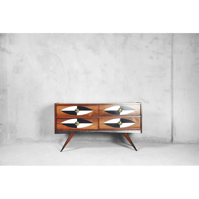 Vintage Swedish Rosewood Chest of Drawers by AB Glas & Trä, 1960