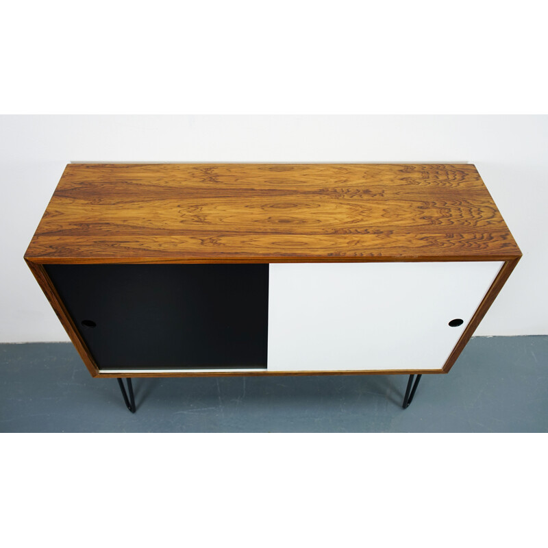 Small Rosewood Sideboard with Hairpin Legs 1960