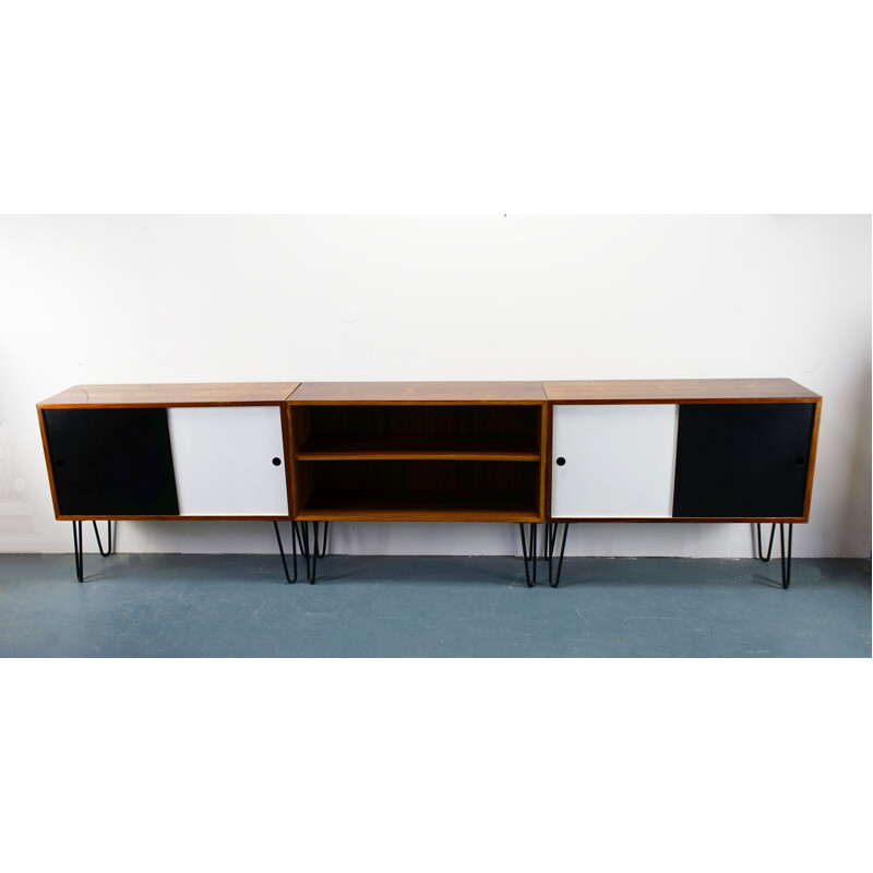 Small Sideboard in Rosewood with Hairpin Legs 1960