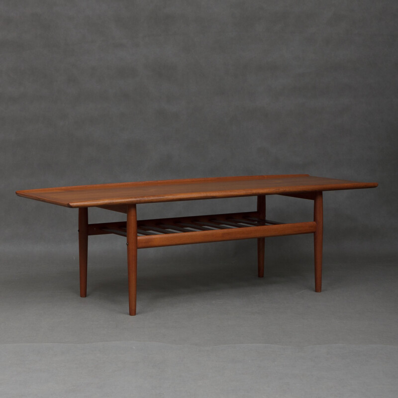 Vintage coffee table by Grete Jalk in teak