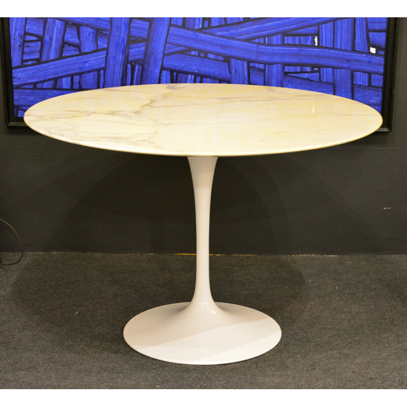 Table Tulip vintage 107cm by Eero Saarinen for Knoll International 1970