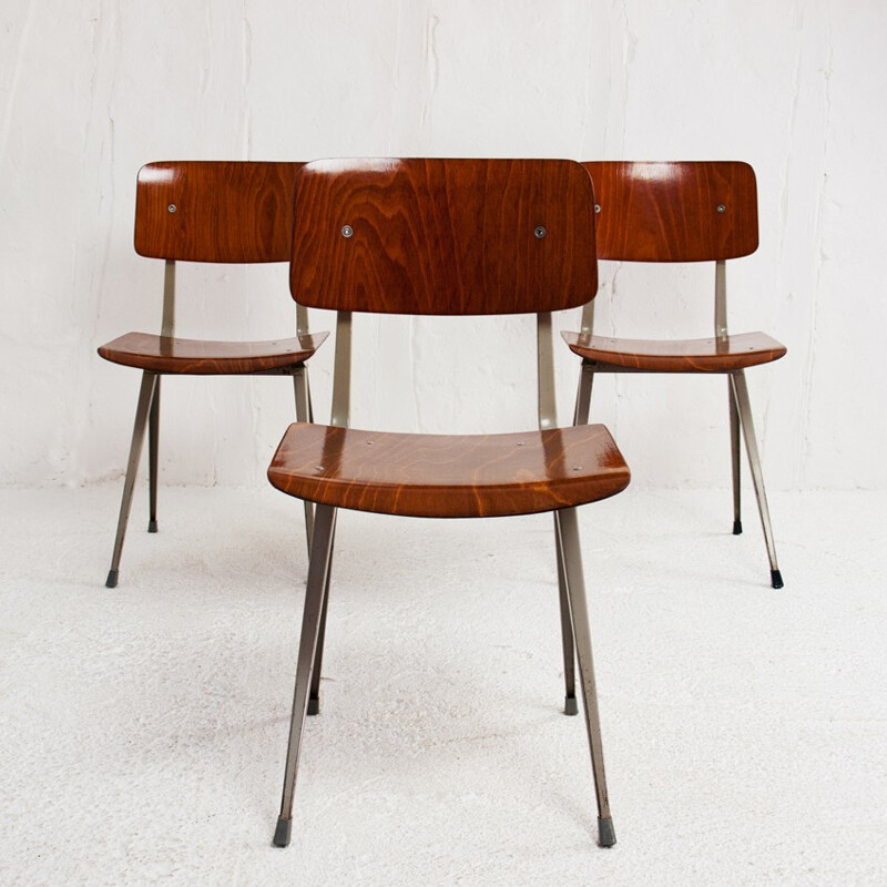 Result chair in teak and metal, Friso KRAMER -  1950s