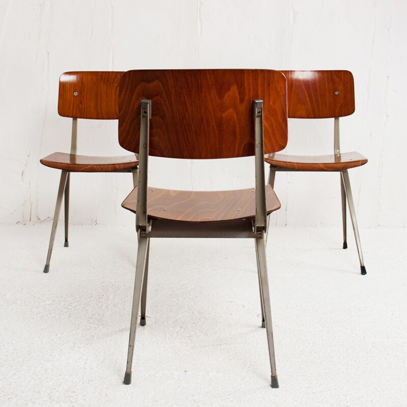 Result chair in teak and metal, Friso KRAMER -  1950s