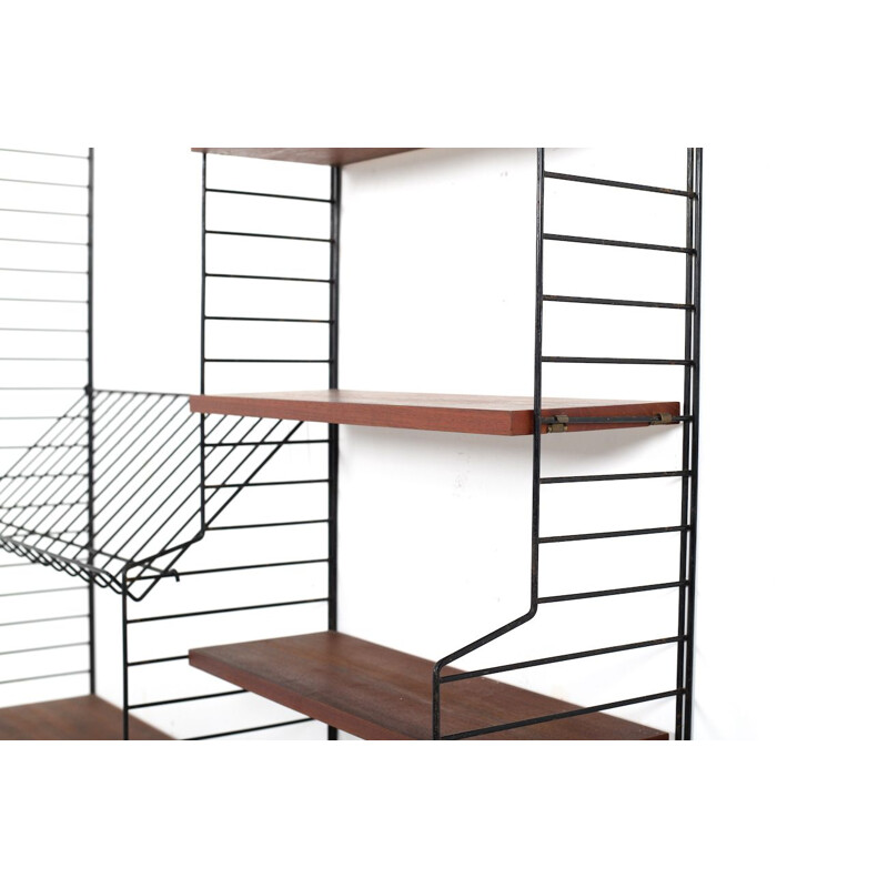 String Shelf System in teak by Kajsa & Nils Nisse Strinning 1950