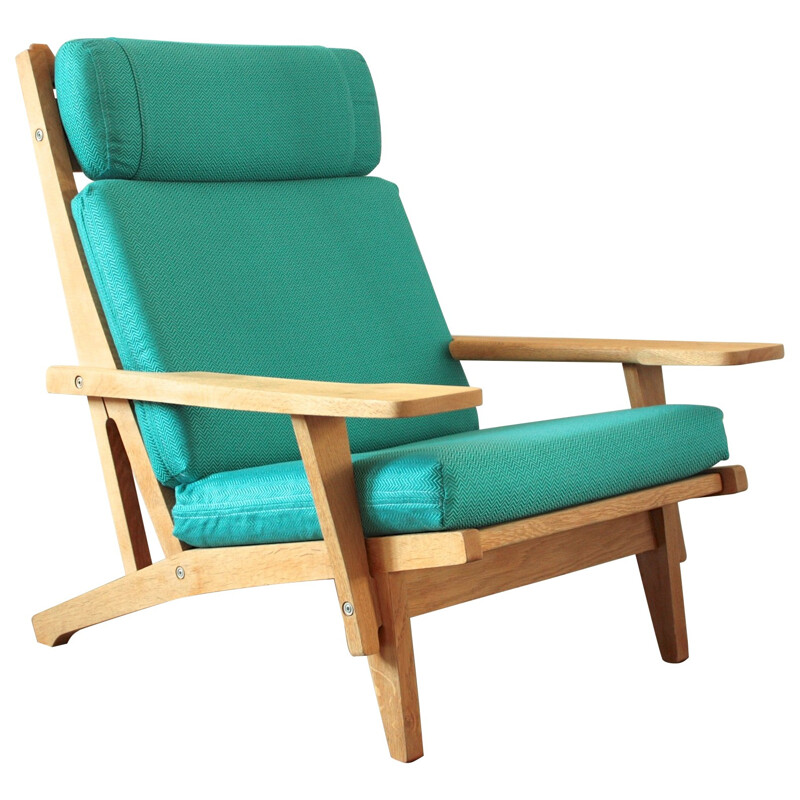 Fauteuil en chêne et tissu, Hans WEGNER - 1969