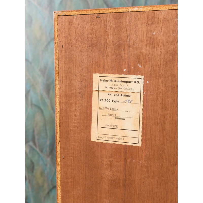 Vintage chest of drawers in teak and walnut 1960s