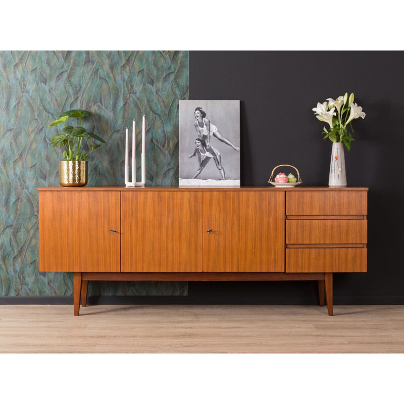 Vintage german sideboard in walnut 1960