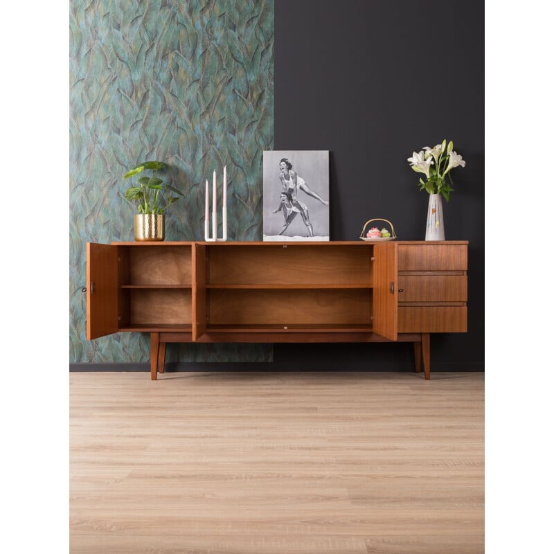 Vintage german sideboard in walnut 1960