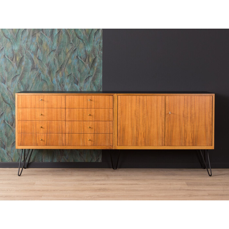 Vintage sideboard for WK Möbel in walnut and formica 1950