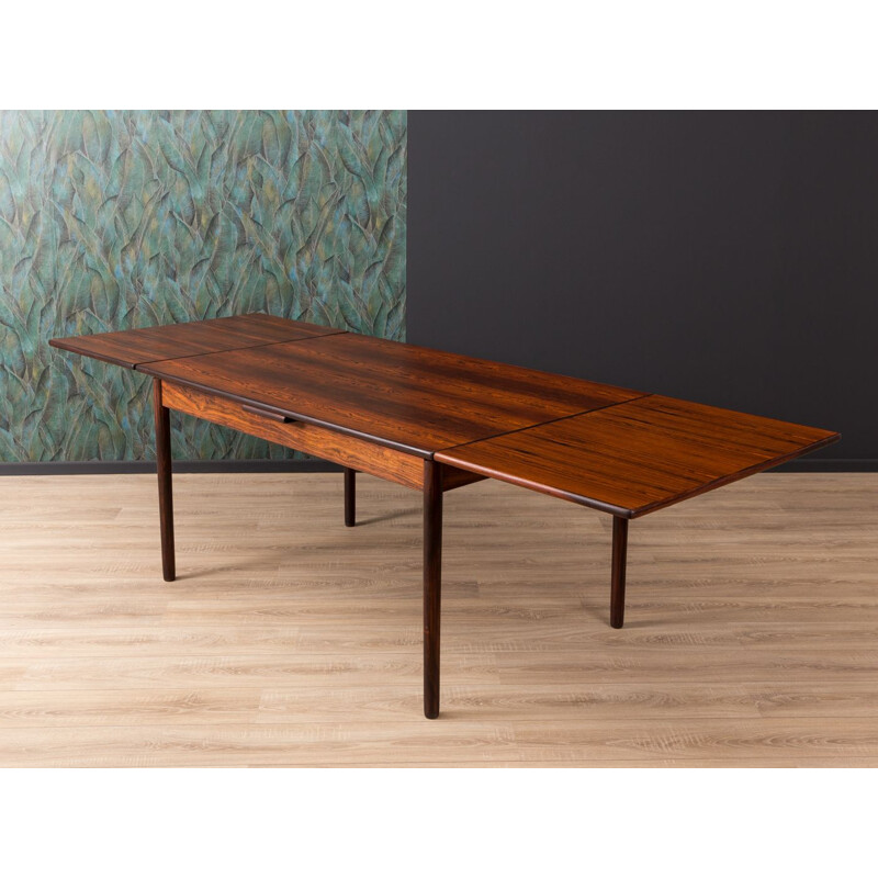 Vintage german extendable table in rosewood 1960