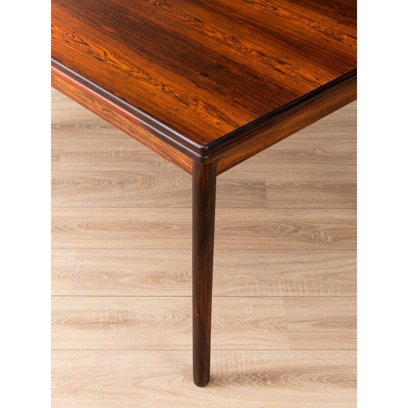 Table vintage extensible en bois de palissandre 1960