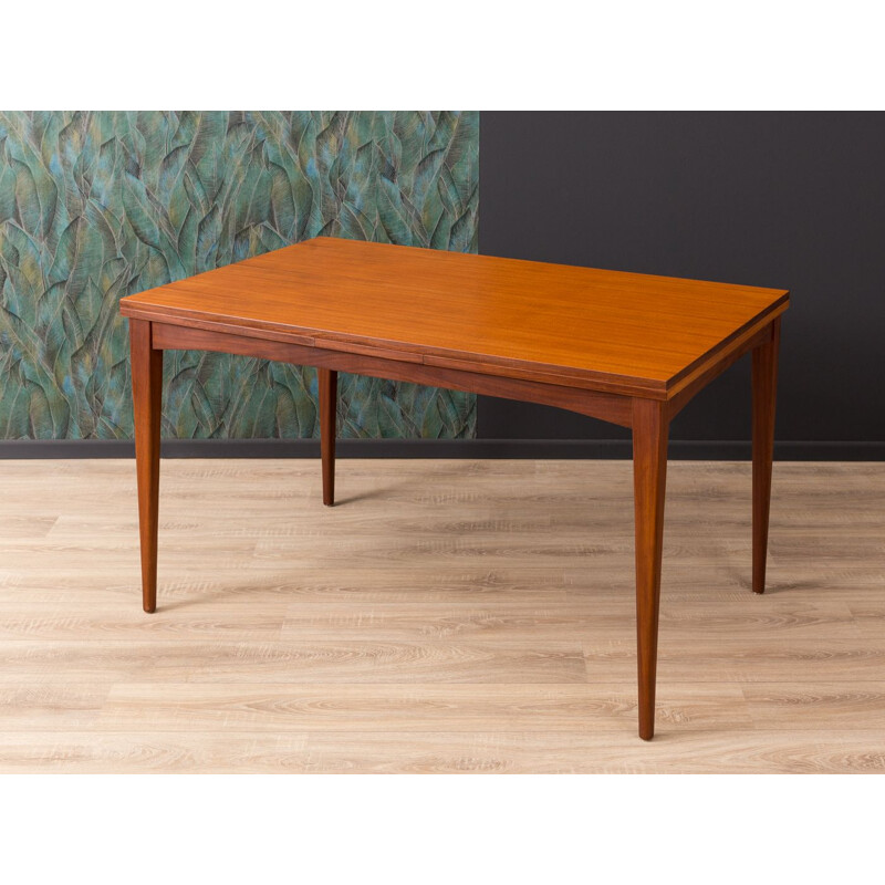 Vintage german teak extendable table 1960s