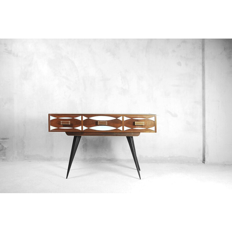 Console vintage scandinave avec tiroirs