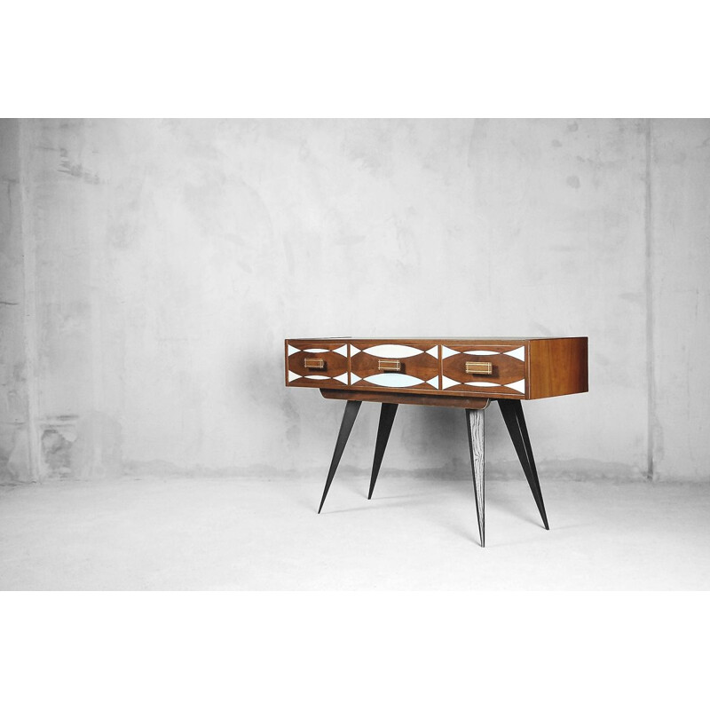 Console vintage scandinave avec tiroirs