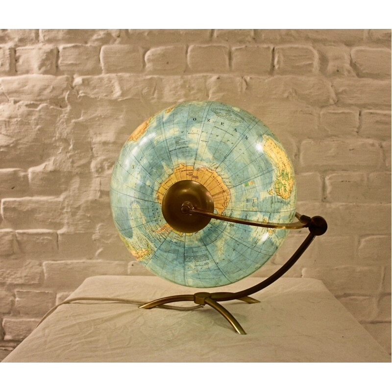 Lampe vintage globe en verre allemande par Columbus
