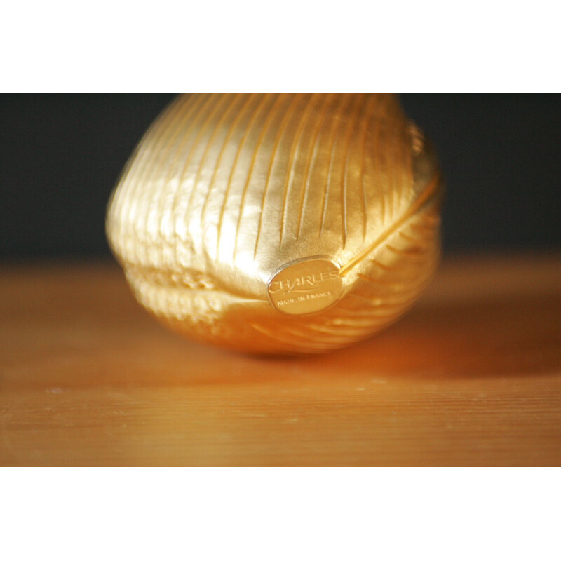 Vintage shell in gilded bronze by Charles