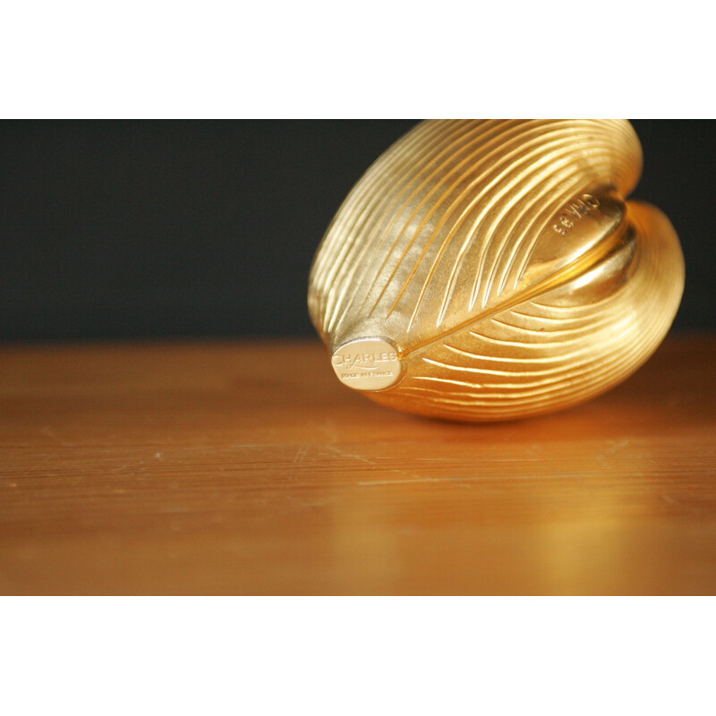 Vintage shell in gilded bronze by Charles