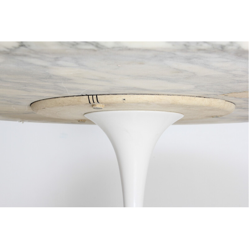 Dining table in marble and metal, Eero SAARINEN - 1958