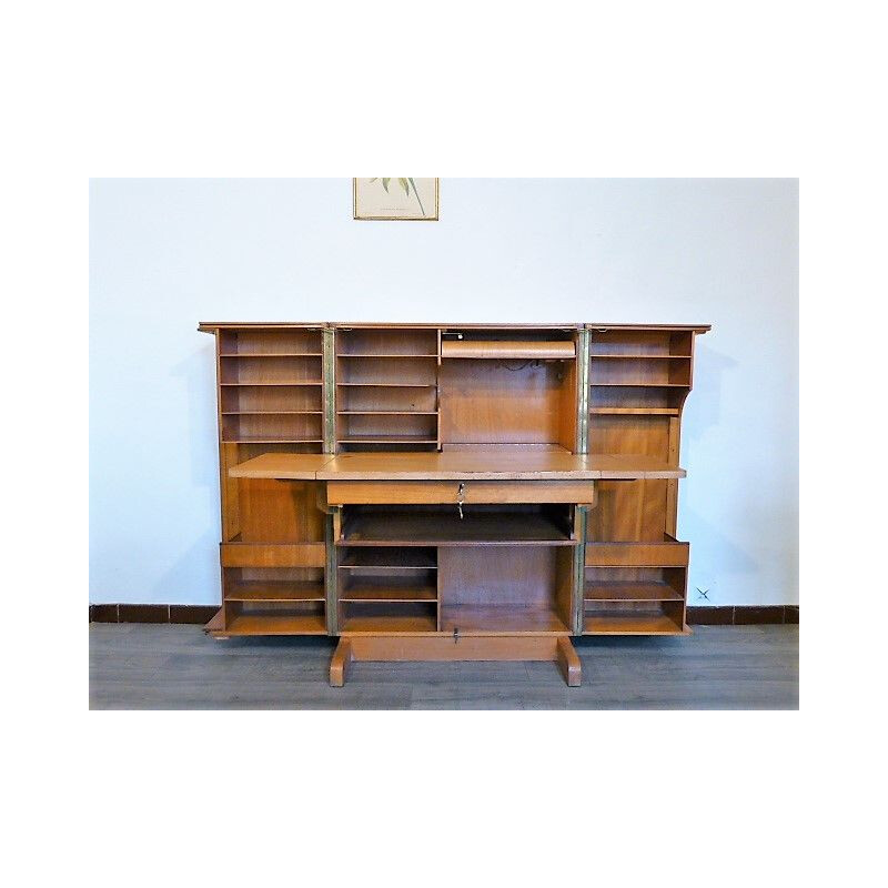 Vintage magic box in oak by Ernst Mumethaler and Otto Meier