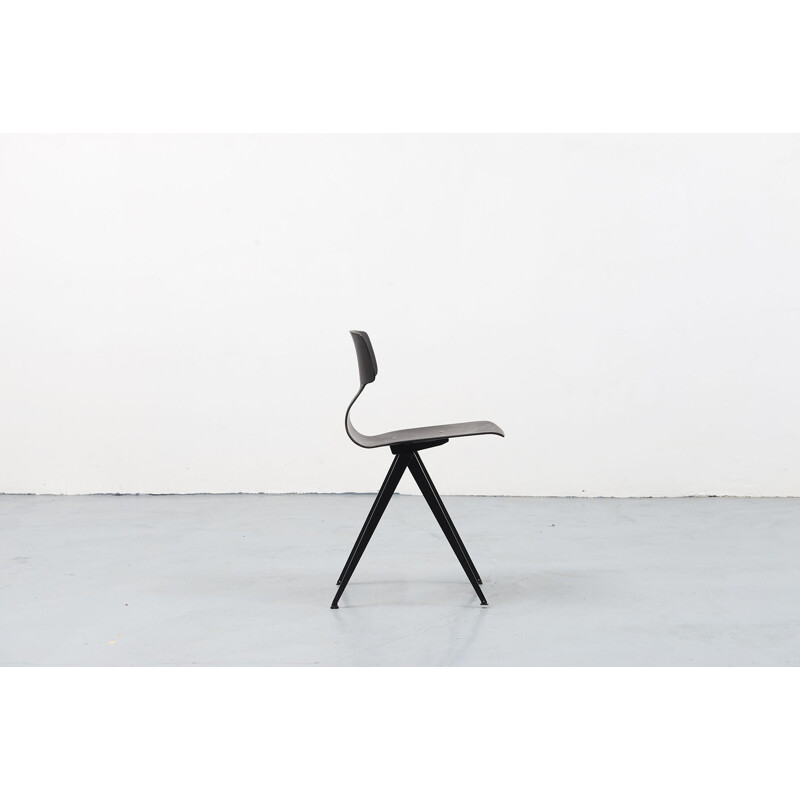 Vintage chair Galvanitas S14 in black ebony