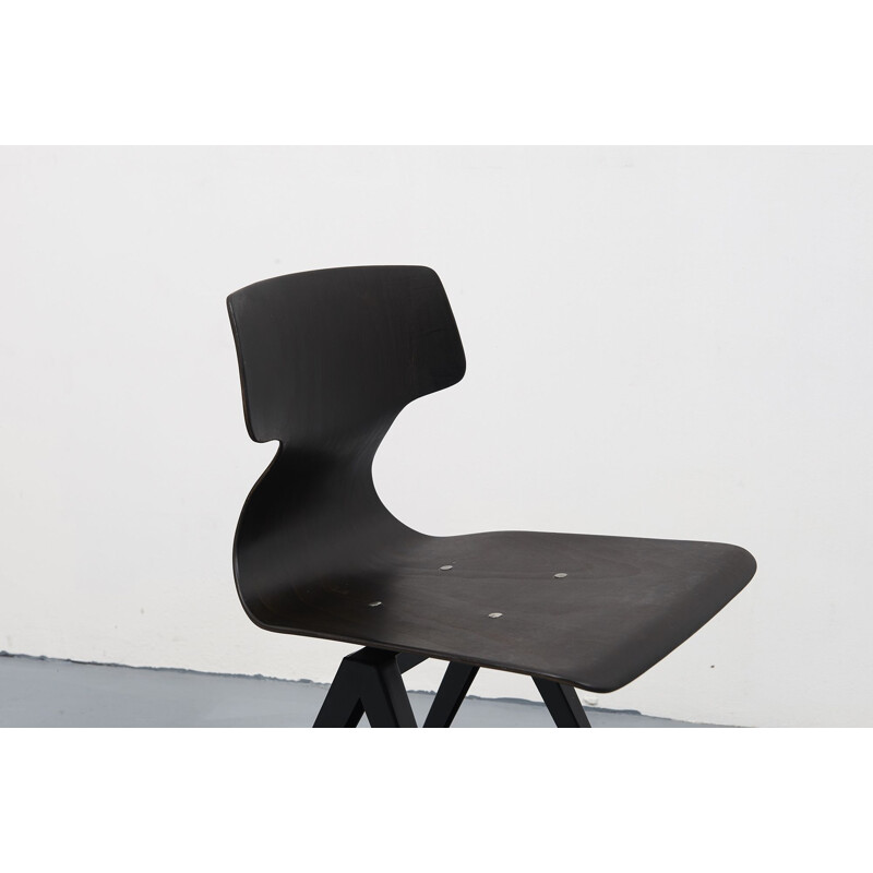 Vintage chair Galvanitas S14 in black ebony