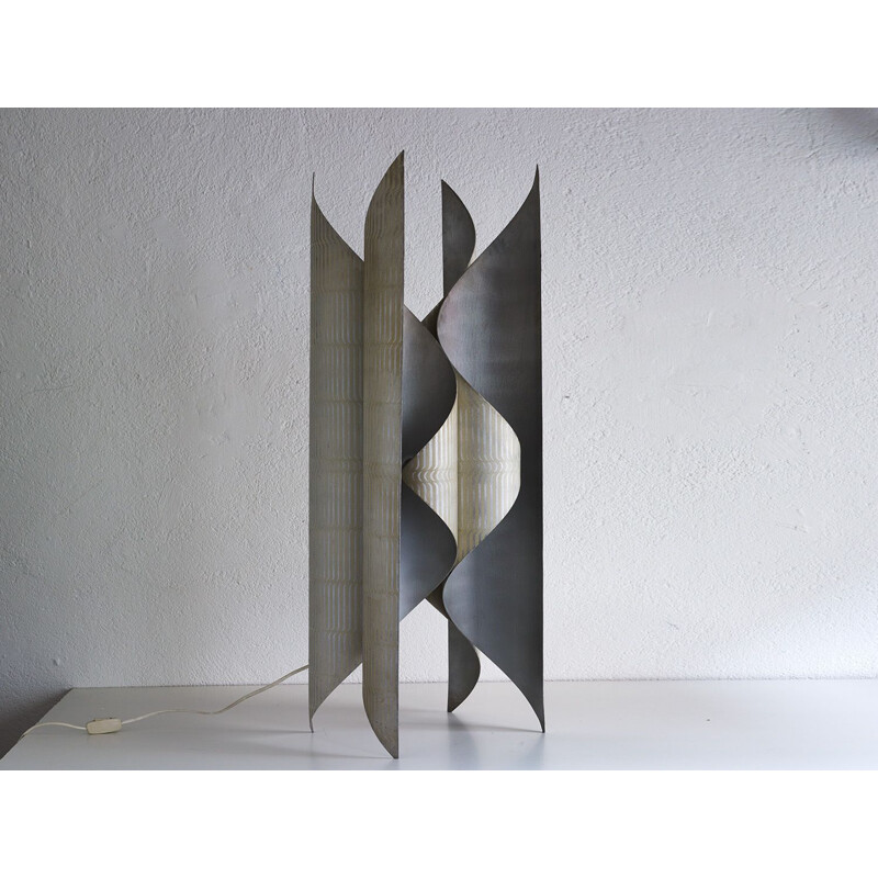 Vintage sculptural lamp by Lorenzo Burchiellaro