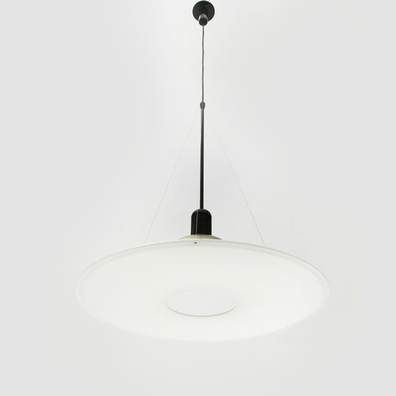 Vintage Italian Frisbi pendant lamp by Achille Castiglioni for Flos, 1970