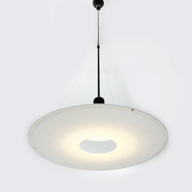 Vintage Italian Frisbi pendant lamp by Achille Castiglioni for Flos, 1970