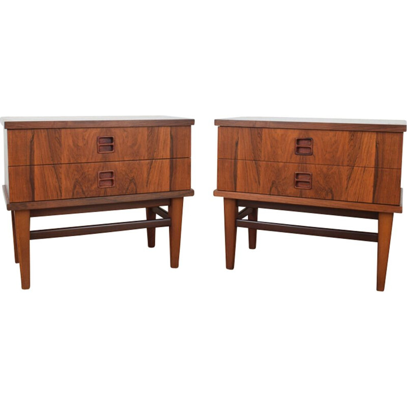 Mid-Century Danish Rosewood Bedside Tables, 1960s