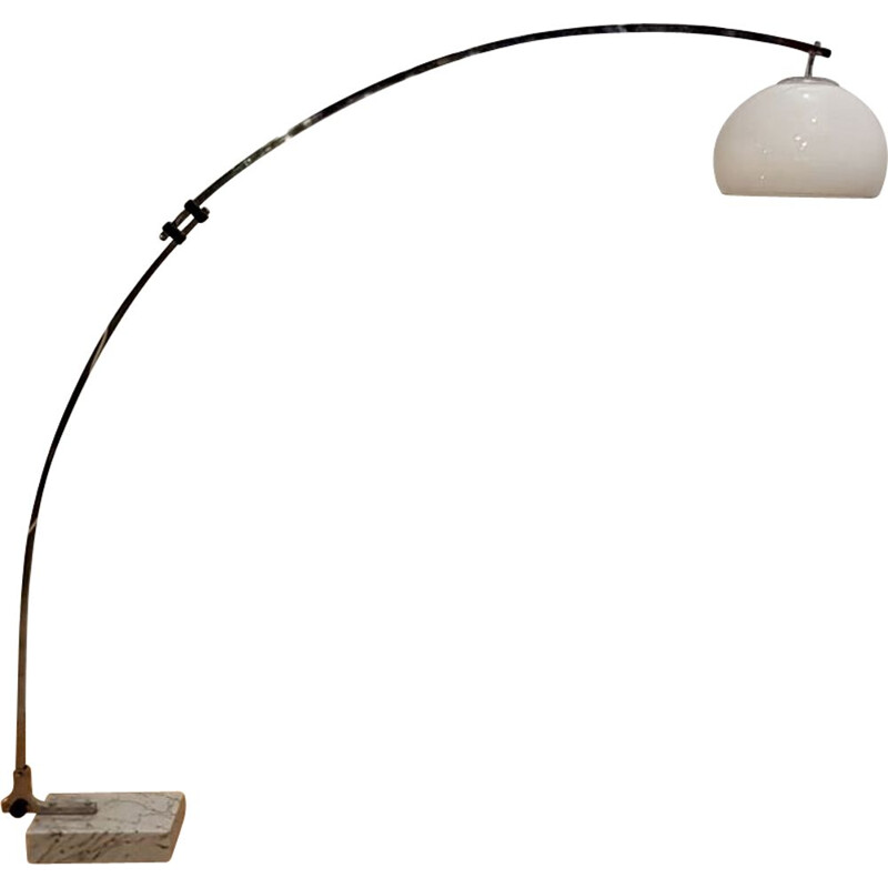 Reggiani Arc floor lamp with base in marble 1970