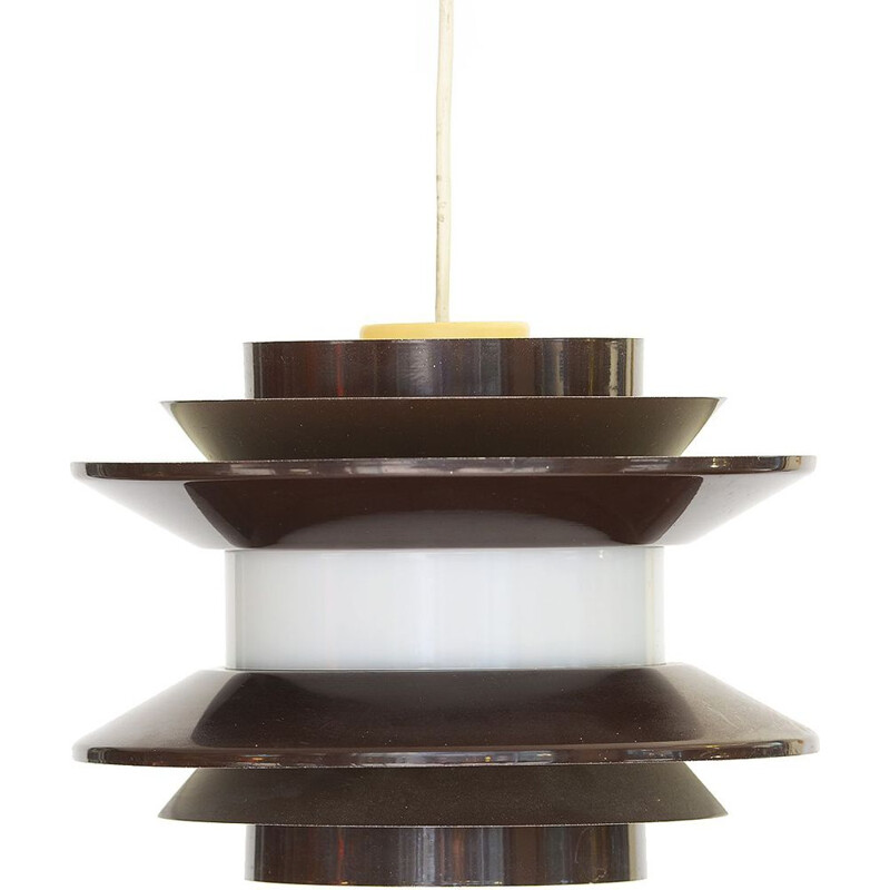 Brown pendant light "Trava" by Carl-Thores, Sweden