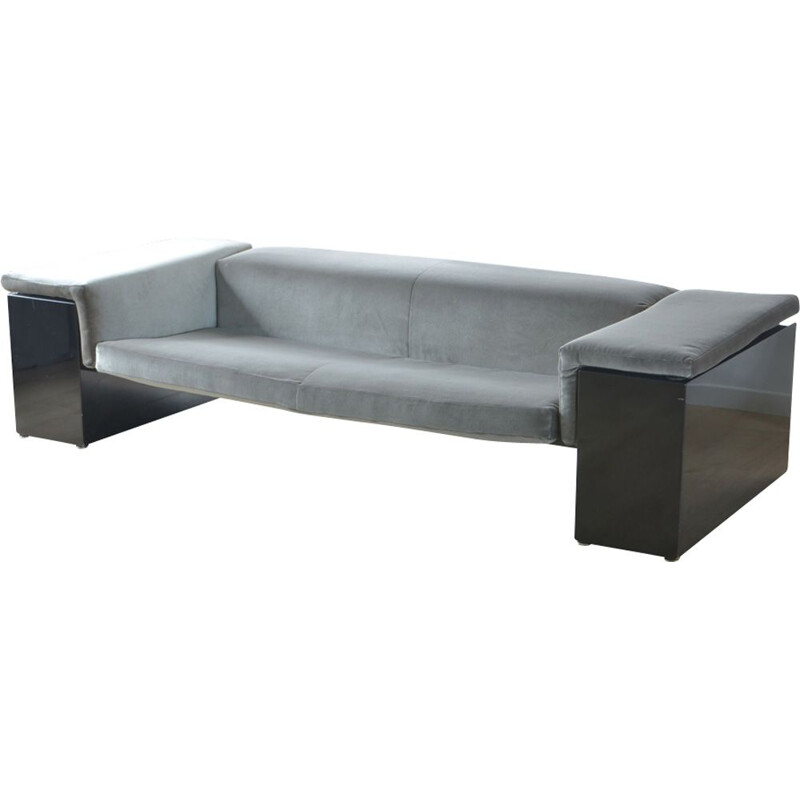 Beautiful grey sofa "Brigadier" Cini Boeri, edition Knoll
