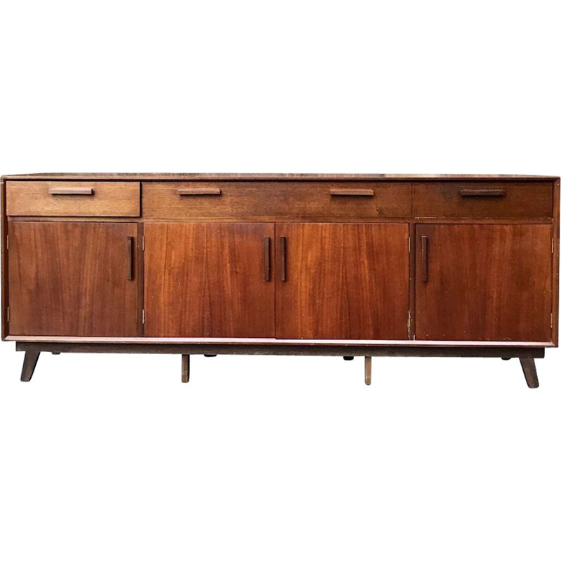 French vintage sideboard in wood 1940