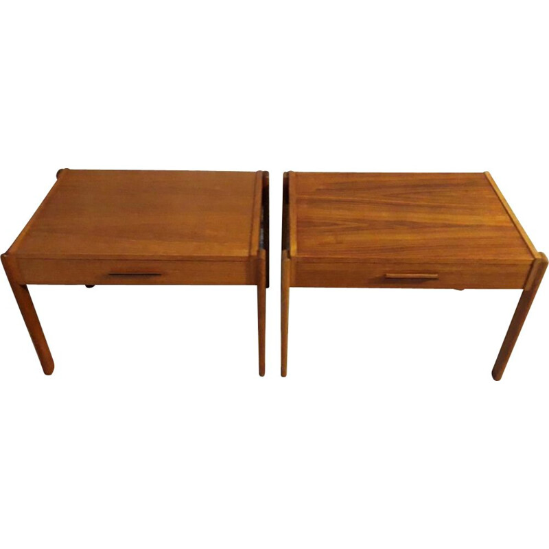 Pair of teak coffee tables by PBJ Mobler