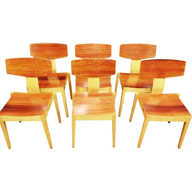 Suite de 6 chaises vintage scandinave Christoffersen et Petersen