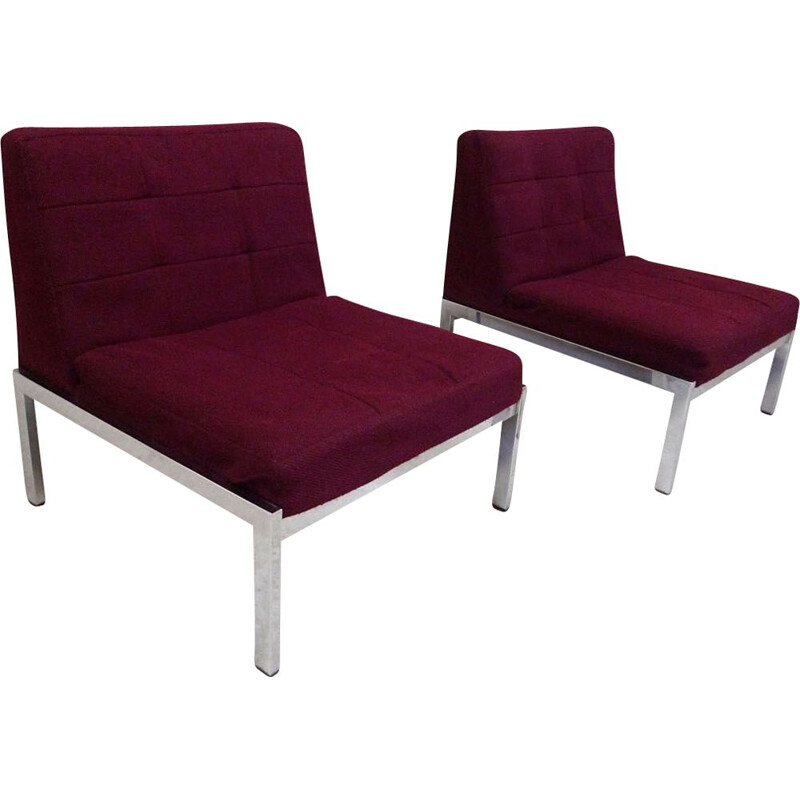Pair of armchairs Samurai by Joseph-André Motte for Airborne